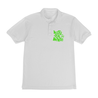 Camiseta Polo Naturalmente Logo Verde
