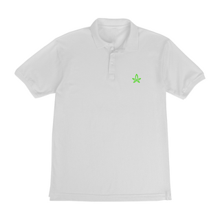 Camiseta Polo Naturalmente Simbolo Verde
