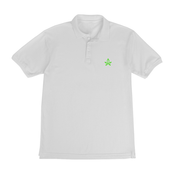 Camiseta Polo Naturalmente Simbolo Verde