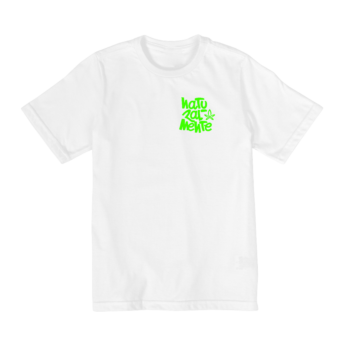 Nome do produto: Camiseta Infantil (10-14) Naturalmente Logo Verde
