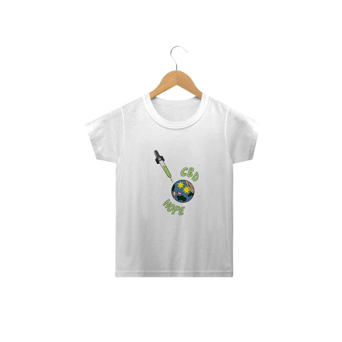 Nome do produto: Camiseta Infantil (2-8) CBD Hope