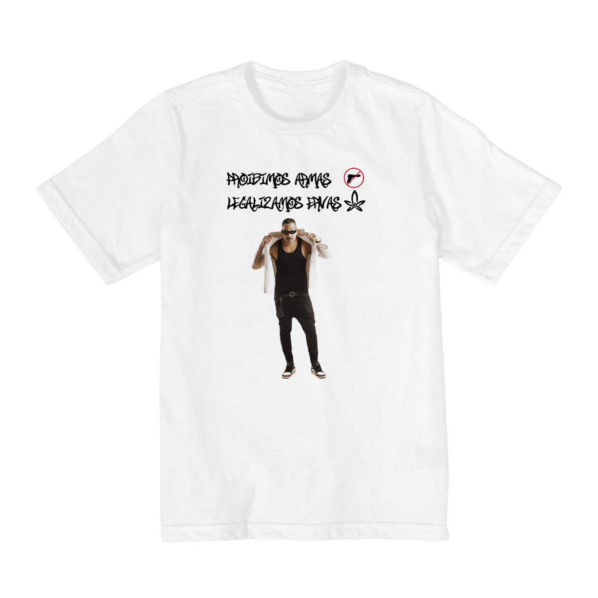 Nome do produto: Camiseta Infantil (10-14) Rap Froid