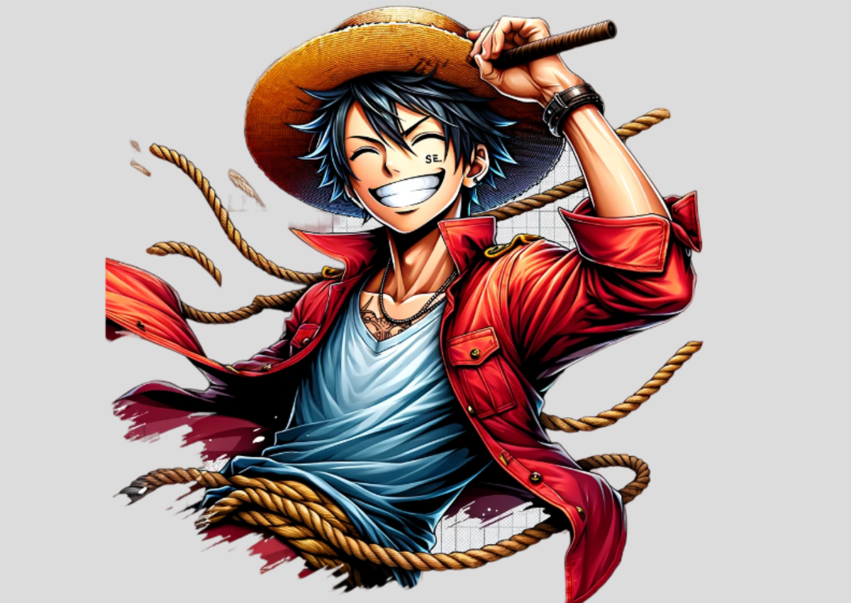 Nome do produto: Poster- One Piece Luffy Ninja Tatuado