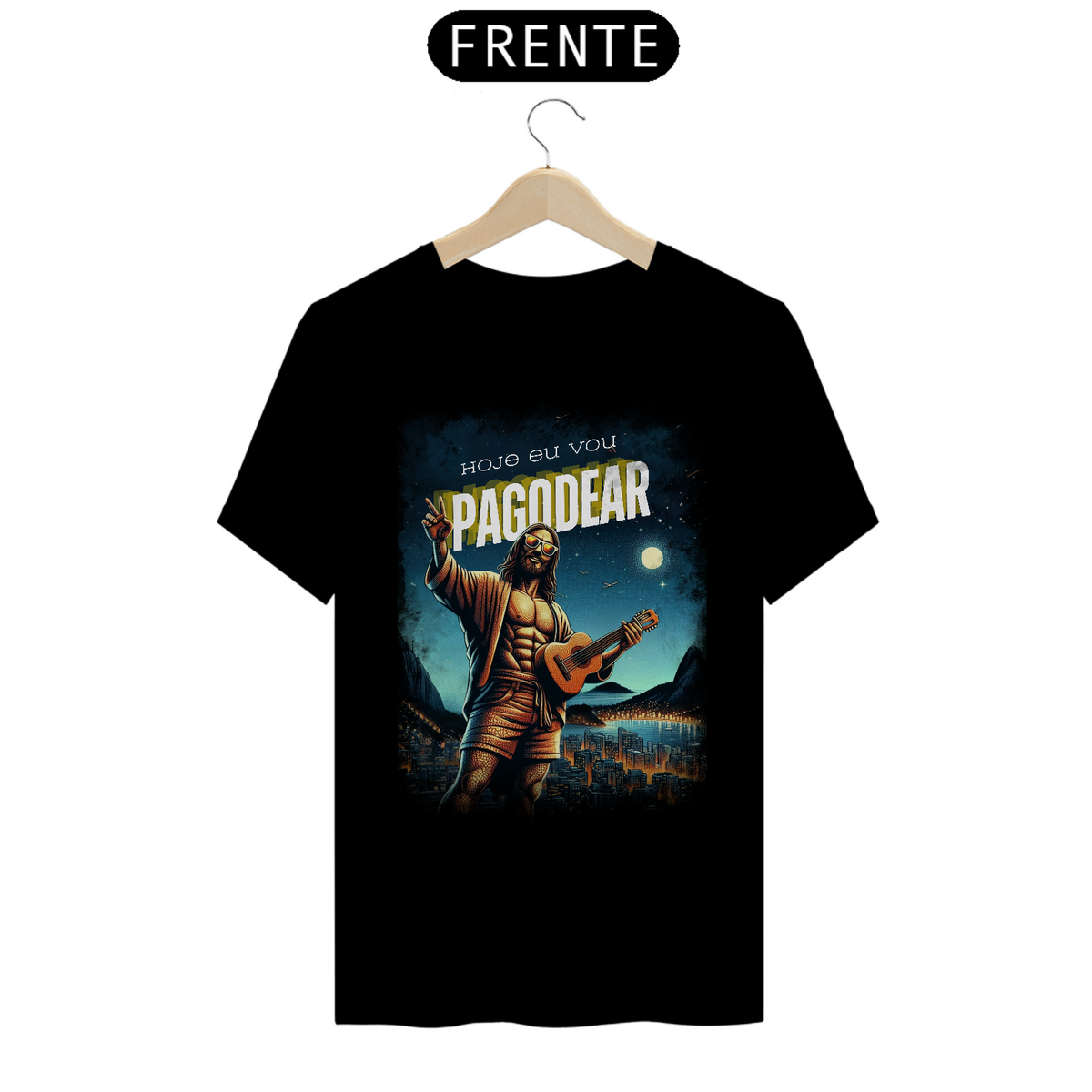 Nome do produto: CAMISETA DE CRIA - HOJE EU VOU PAGODEAR