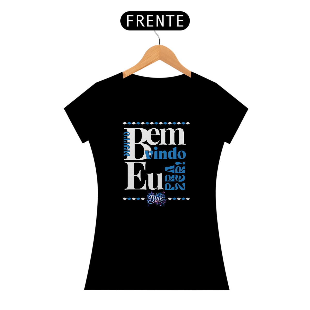 Nome do produto: CAMISETA BABY LOOK BEM-VINDO EU TRECHO DA LETRA