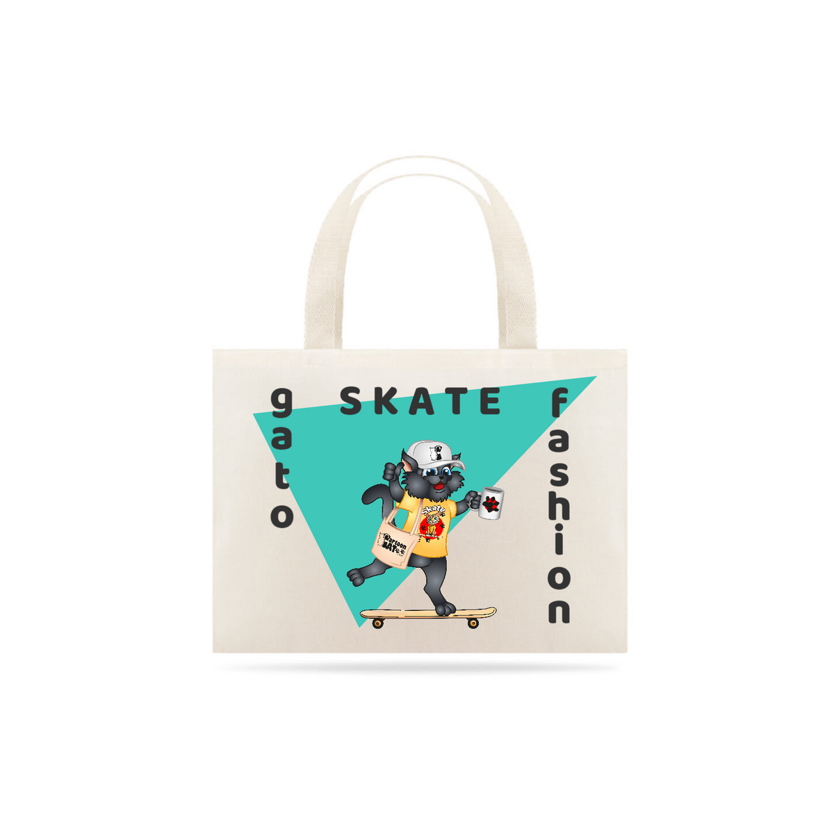 Nome do produto: Ecobag - Gato Skate Fashion