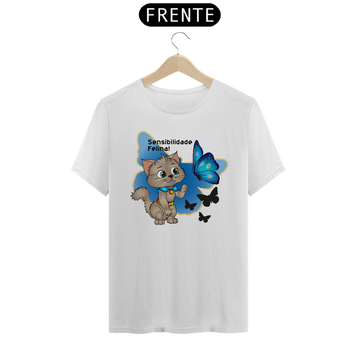 Nome do produto: T-Shirt Classic - Sensibilidade Felina!