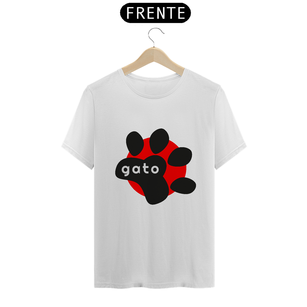 Nome do produto: T-Shirt Classic - Pata de gato - cores claras