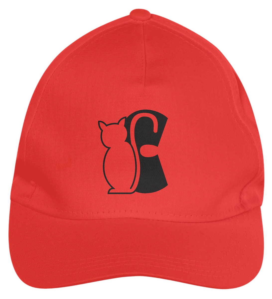 Nome do produto: Boné de Brim - Símbolo Cartoon CAT - 1