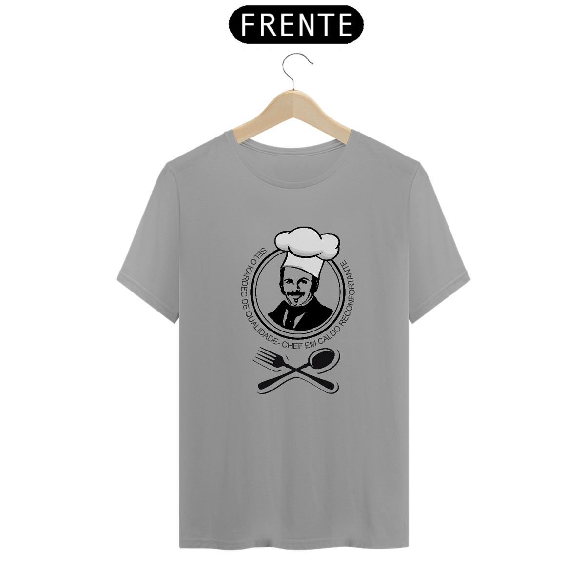 Nome do produto: Camiseta Espírita Chef Kardec