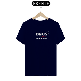 Nome do produtoCamiseta Espírita Deus Cristo e Caridade