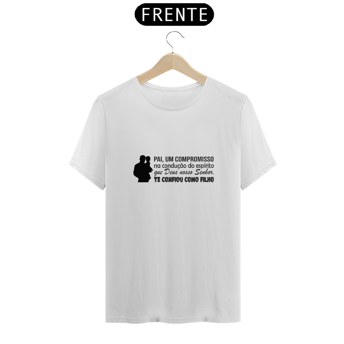 Nome do produto: Camiseta Espírita Pai um Compromisso