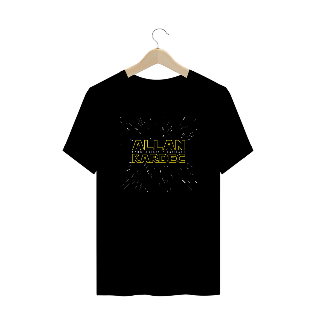 Nome do produto: Camiseta Espírita Plus Size Allan Kardec SW