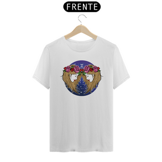 Camiseta Gêmeos Signo do Zodíaco Geminiano Simbolo Constelação Unissex