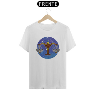 Camiseta Signo de Libra Símbolo Balança Astrologia Libriano Zodíaco Unissex