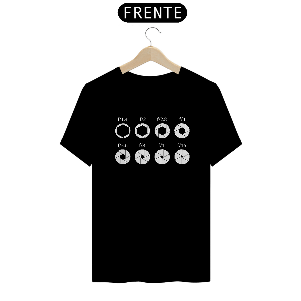 Nome do produto: Camiseta Fotografia Aberturas Shutter Iso Frame Criativa Unissex
