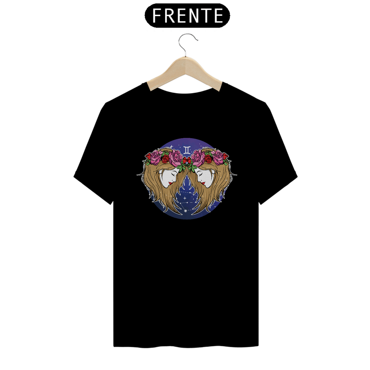Nome do produto: Camiseta Gêmeos Signo do Zodíaco Geminiano Simbolo Constelação Unissex
