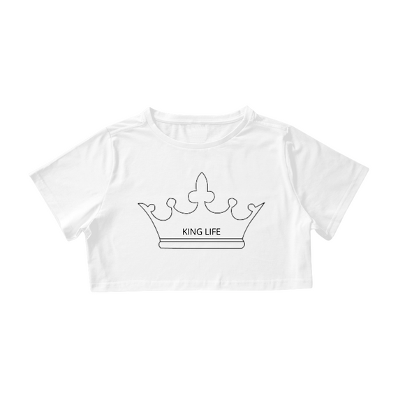 Camisa Cropped King Life Crown
