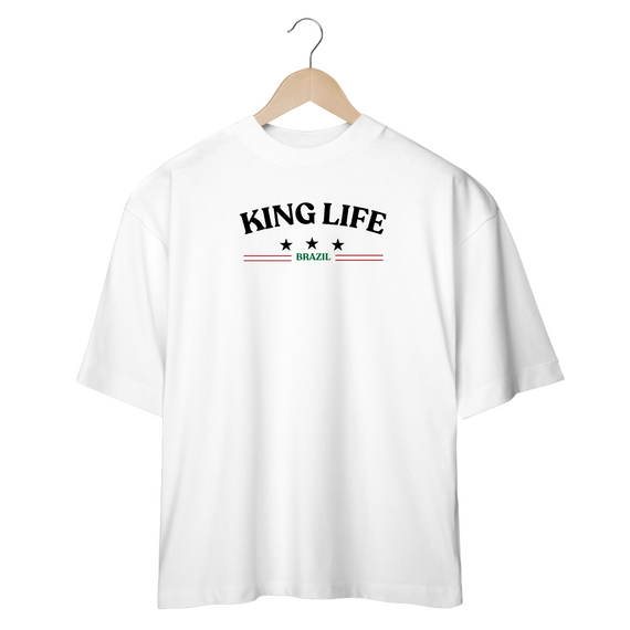 Camiseta King Life Over Brazil