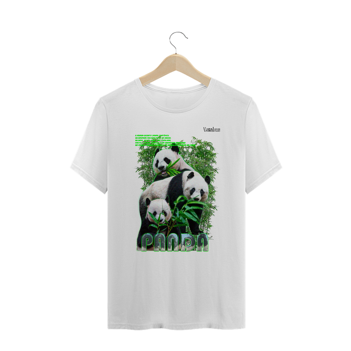 Nome do produto: Camiseta Plus Size Panda