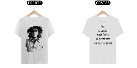 Camiseta Bob Marley x Versalene  Frase