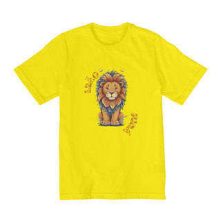 Nome do produtoCamiseta lion of juda 2 aos 8 (leão de juda)