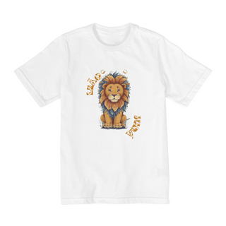 Nome do produtoCamiseta lion of juda 2 aos 8 (leão de juda)