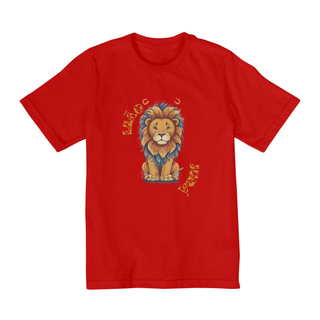 Nome do produtoCamiseta lion of juda 2 aos 8 (leão de juda)