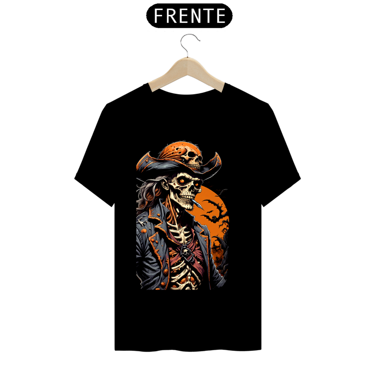 Nome do produto: CAMISETA SKULL PIRATA