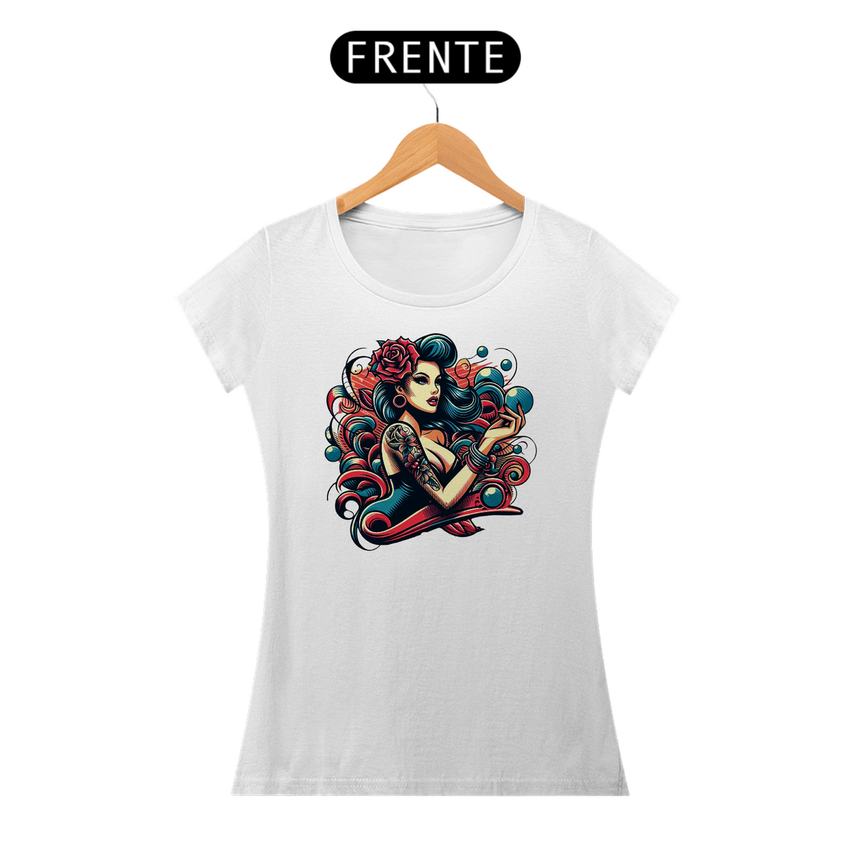 Nome do produto: Camiseta Pop Style Pinup