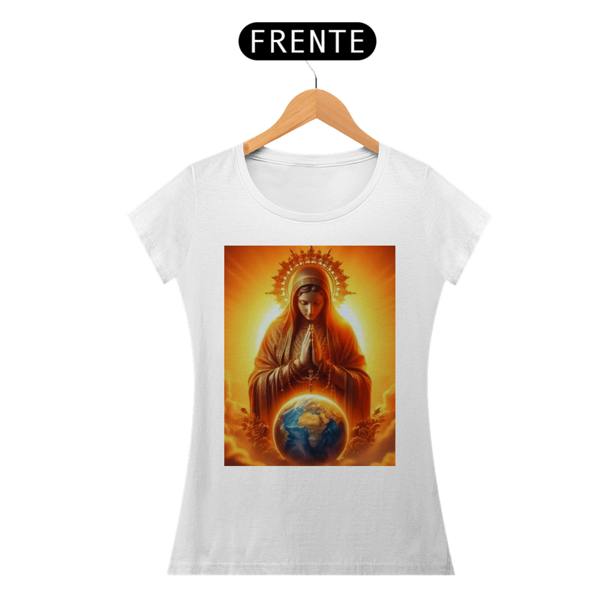 Nome do produto: T-Shirt Feminina Sacra 01