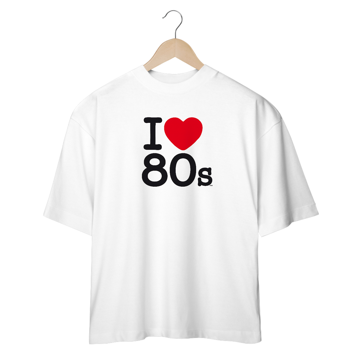 Nome do produto: Camisetas Oversized I Love 80