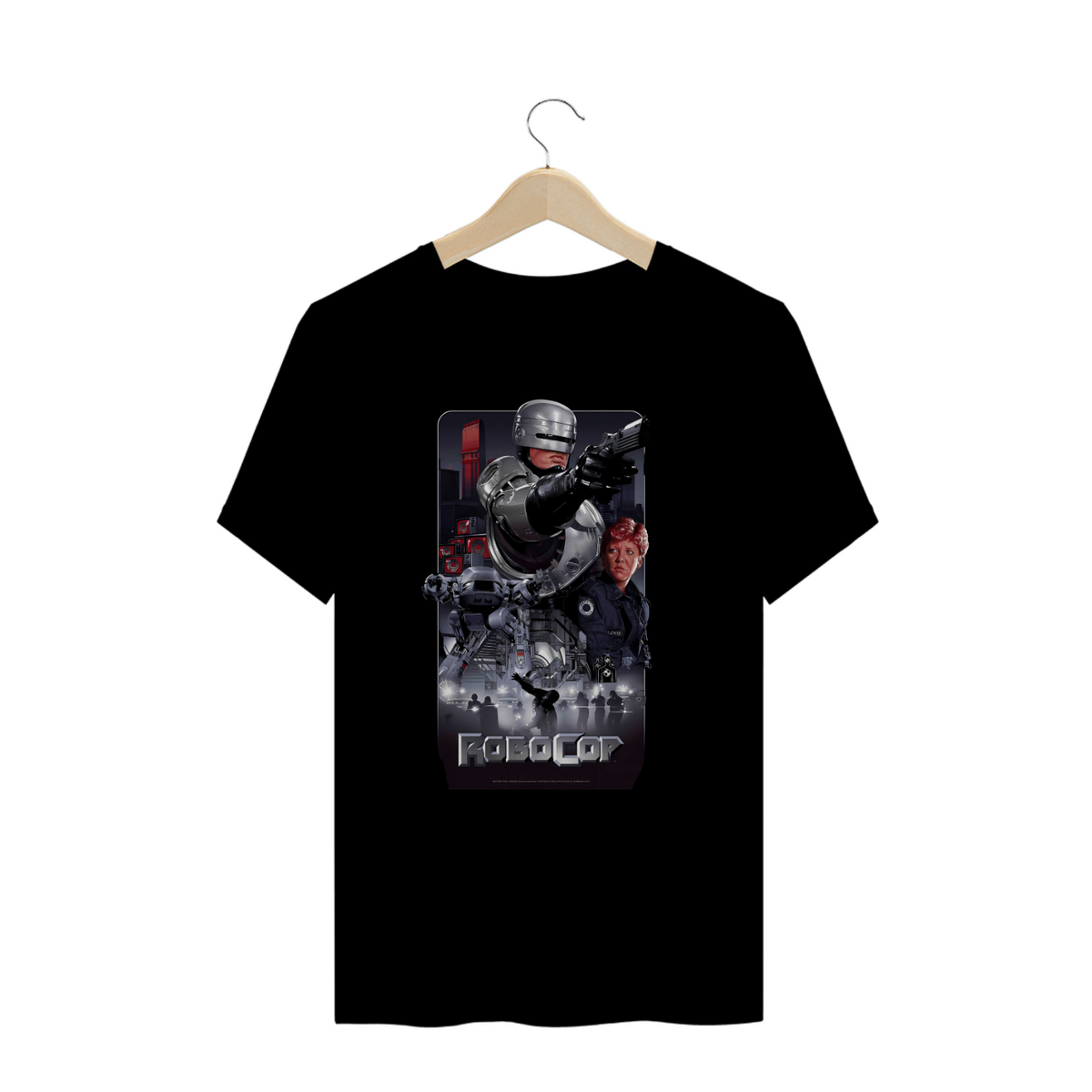 Nome do produto: Camisetas Plus Size Robocop