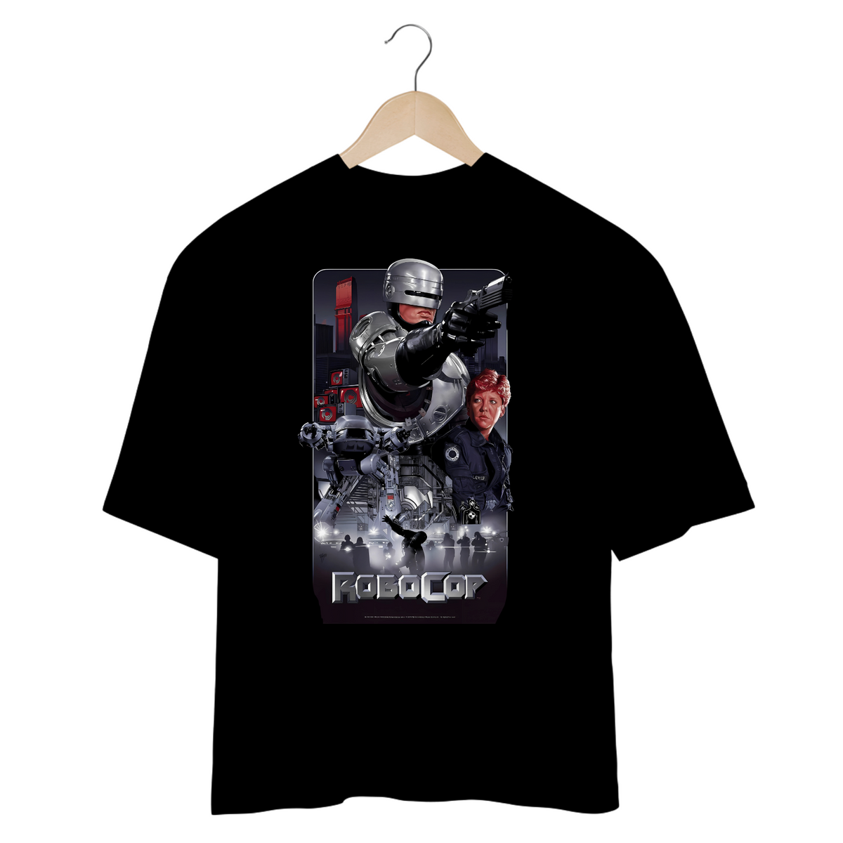 Nome do produto: Camisetas Oversized Robocop