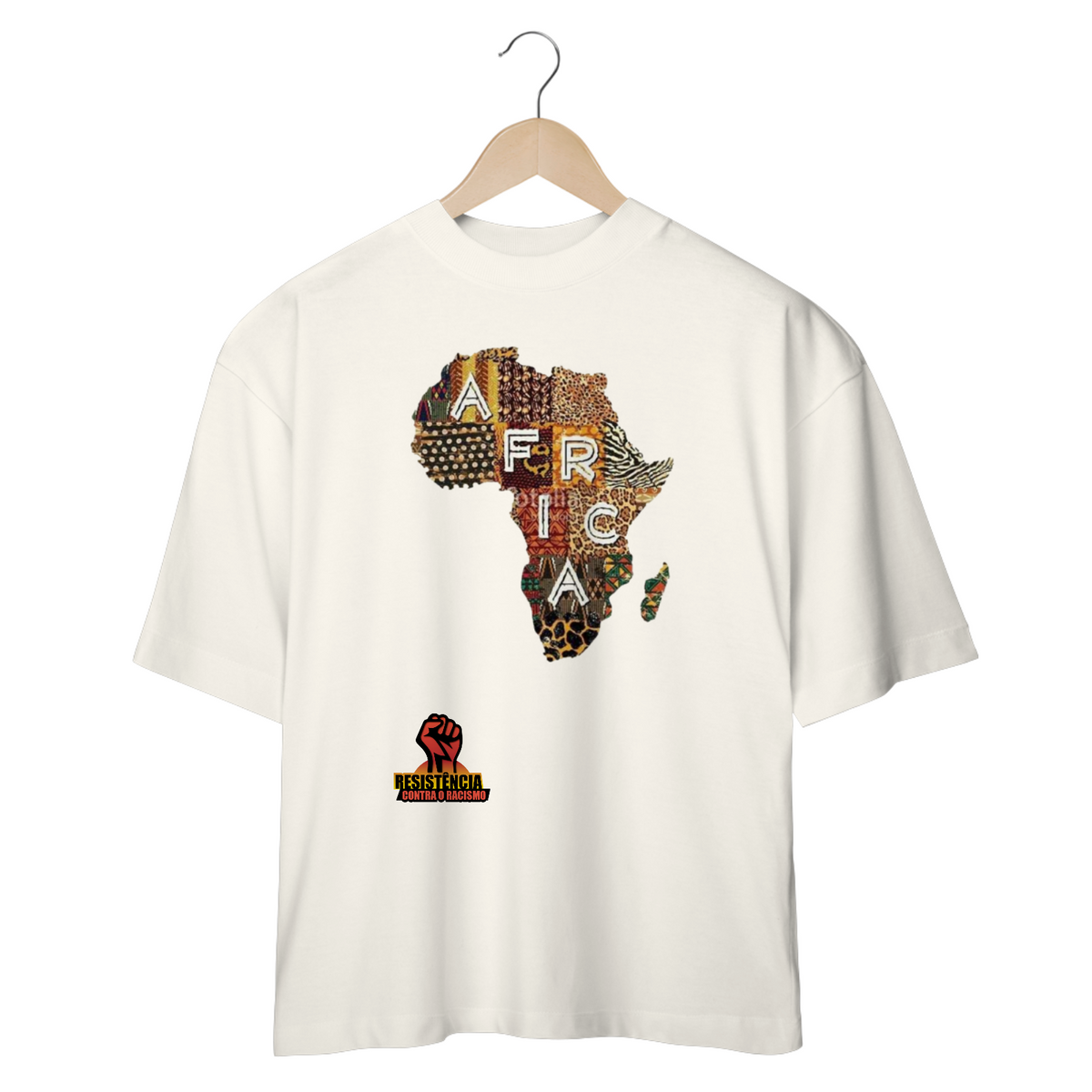 Nome do produto: CAMISA OVERSIZED AFRICA