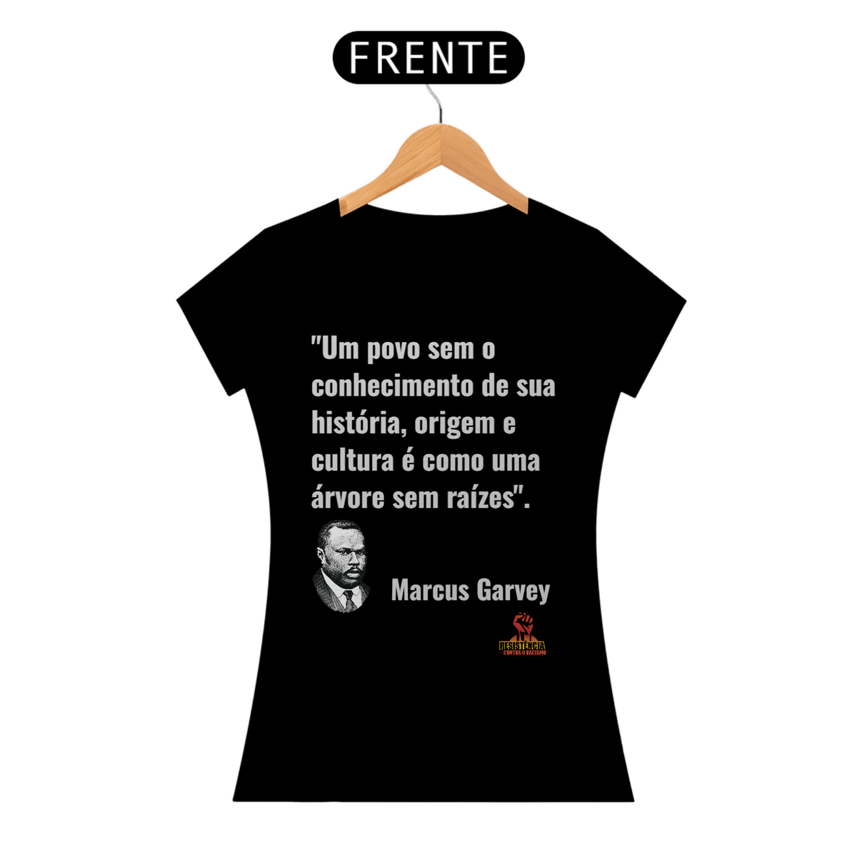 Nome do produto: camisa feminina Marcus Garvey