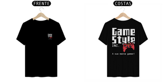 Nome do produtoCamiseta algodão estampa logo costas game style inc.