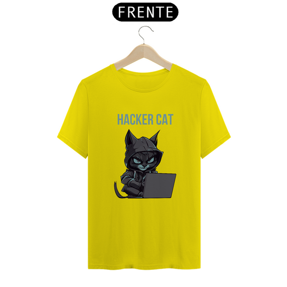 camiseta hacker cat