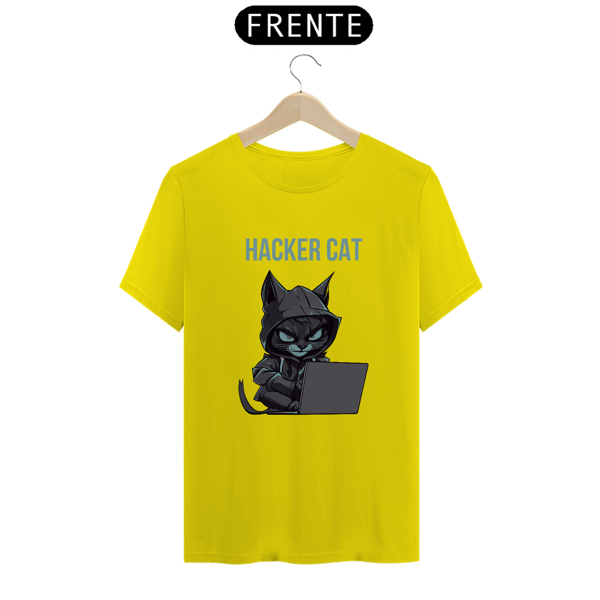 Nome do produto: camiseta hacker cat