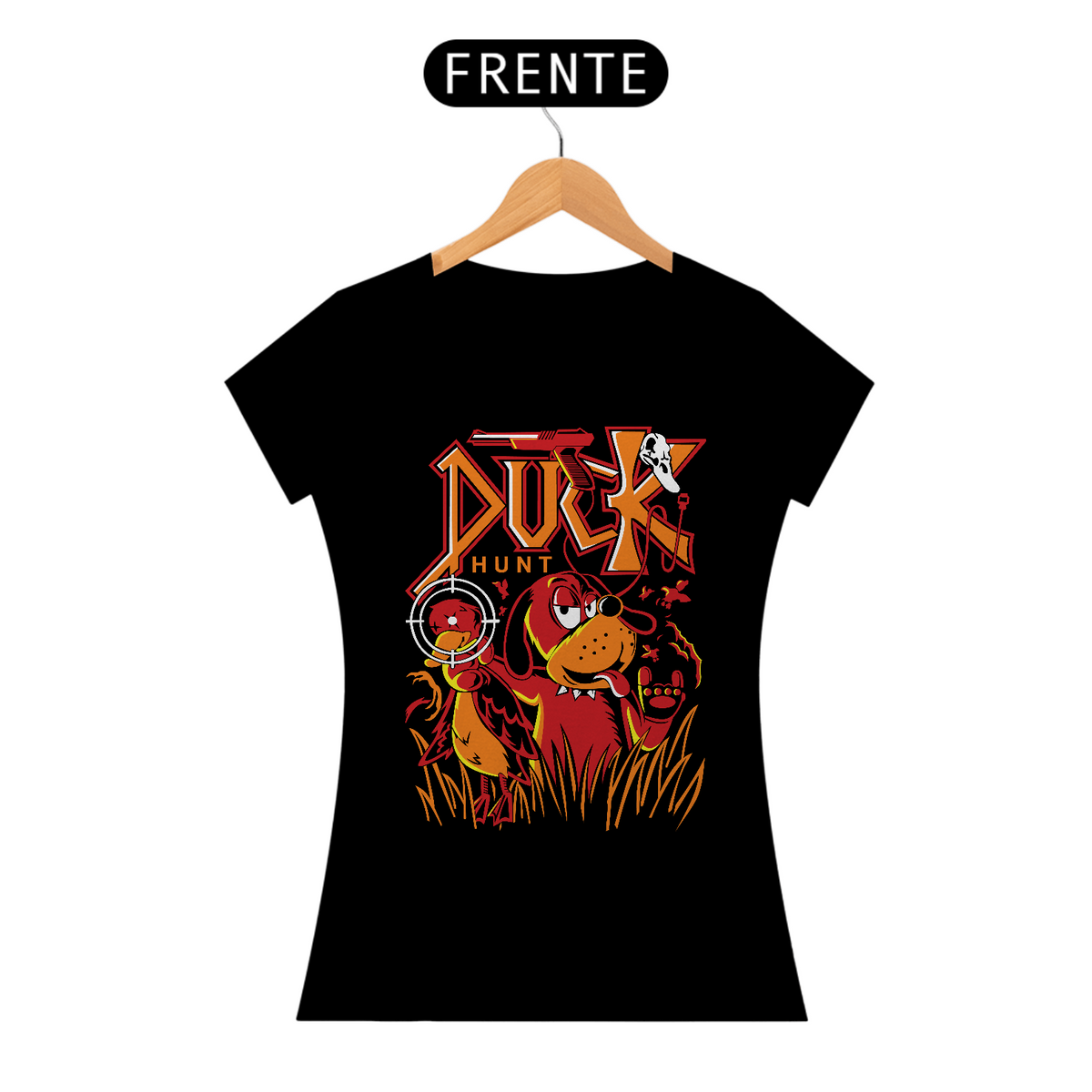Nome do produto: Camiseta Feminina DuckHunt