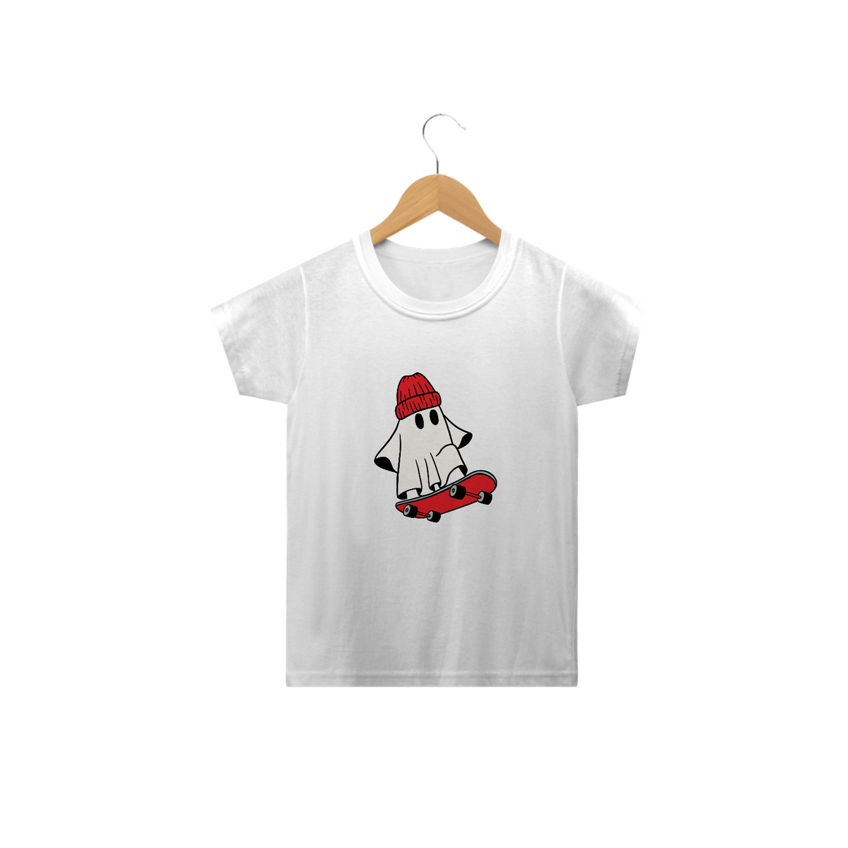 Nome do produto: Camisa Infantil Skater Ghost