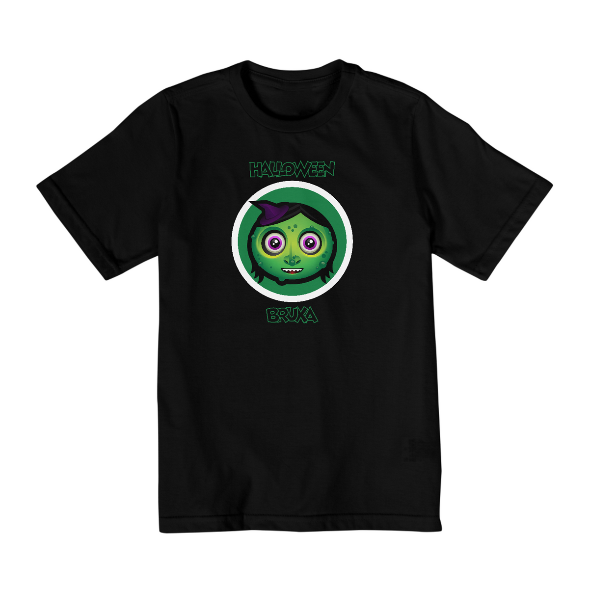 Nome do produto: Camiseta Halloween Kidz Bruxa - Infantil (10 a 14)