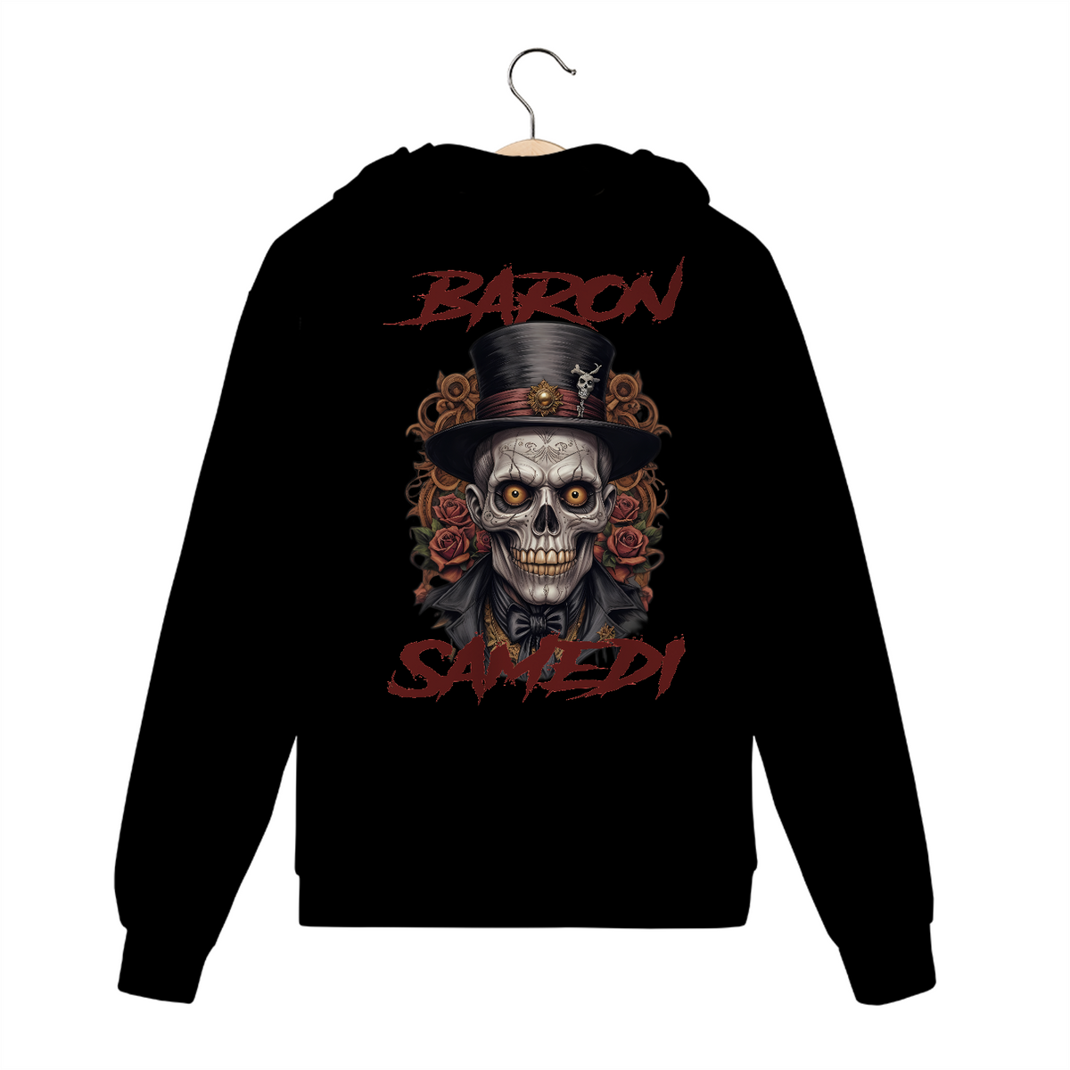 Nome do produto: Moleton Zipper Baron Samedi