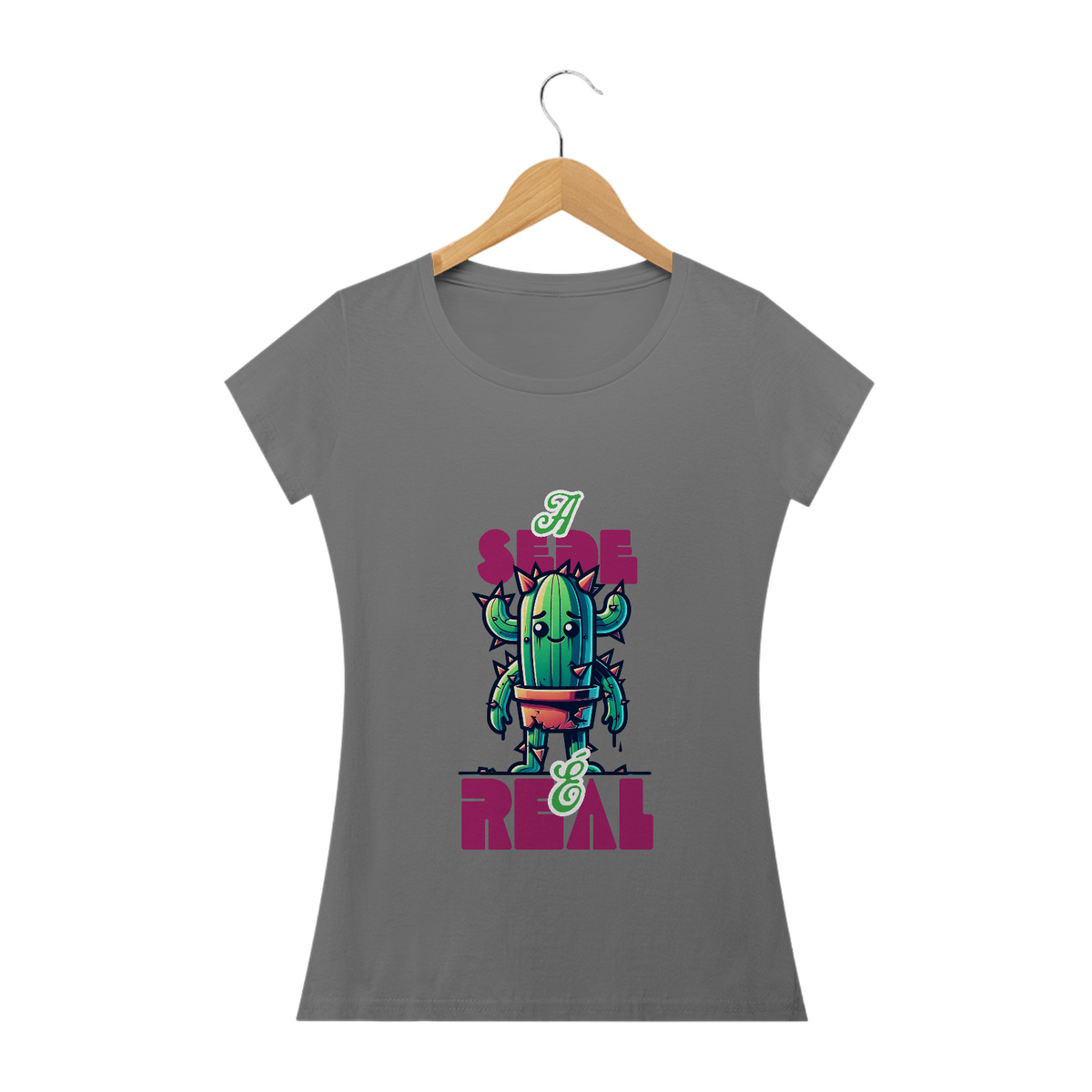 Nome do produto: Camiseta Estampada Cacto Femenina