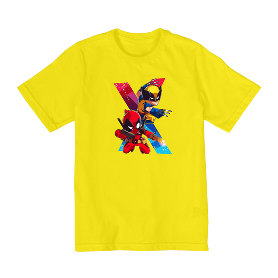 Camiseta Wolverine & deadpool Quality Infantil (2 A 8)