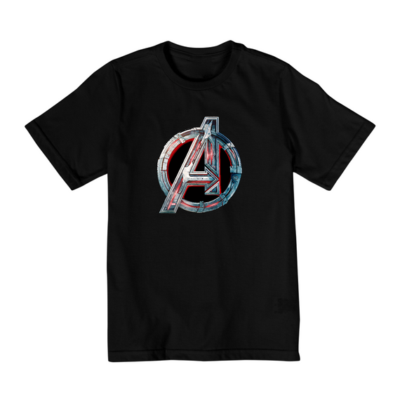 Camiseta Marvel Logo Quality Infantil (10 A 14)