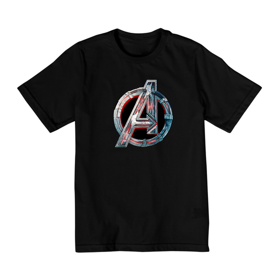 Camiseta Marvel Logo Quality Infantil (2 A 8)