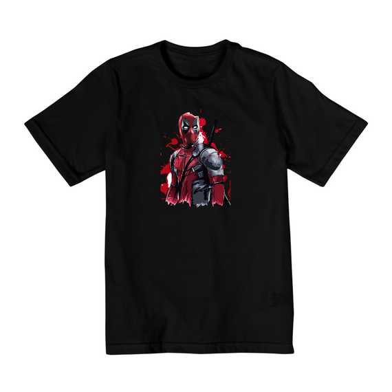 Camiseta Marvel Deadpool Quality Infantil (10 A 14)