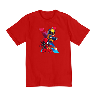 Camiseta Wolverine & deadpool Quality Infantil (10 A 14)