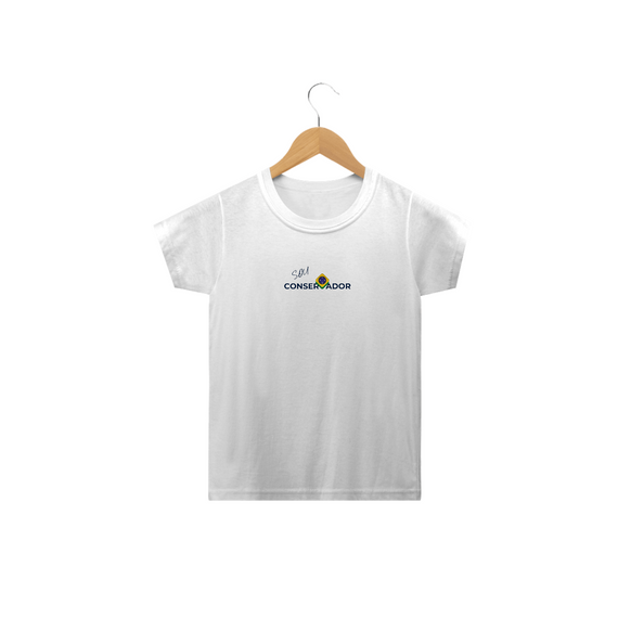 camiseta infantil sou conservador